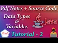 Data Types Variables Rules JAVA Tutorial Death Code