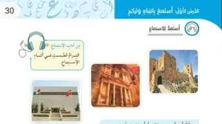 الصف السادس حل استماع الوحدة الثانية أردن أنت الهوى كتاب الطالب عربي المنهاج الجديد فصل أول 