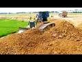 Download Lagu EP2.Strongly Machine Shantui DH17 C2 Dozer Pushing Soil Landfilling Up With Green Rice Fields
