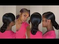 Low Swoop Bun using Braiding Hair