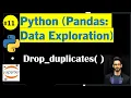 Python Pandas How to remove Duplicate values Keep first last False