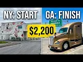 2 200 Revenue in One Day NY to GA