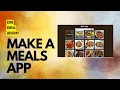 How to make a Meals app using html css and javascript with code