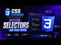 CSS Course Selectors and styling texts
