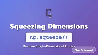 NumPy squeeze Tutorial - Remove Single Dimensions from Arrays Python Data Science