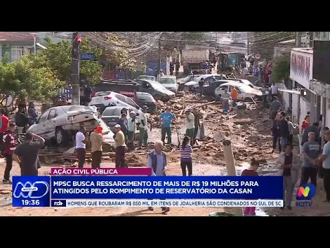 MPSC exige justiça: Construtora Gomes e Gomes cobrada em R$ 19 milhões pelo rompimento da Casan