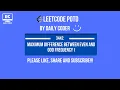 Leetcode 3442 Maximum Difference Between Even and Odd Frequency I POTD Strings C