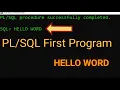 Run SQL Command Line HELLO WORD Hello Word First Program