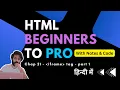 Chap 21 - iframe tag in html how to embed website HTML Tutorial For Beginners To Advance