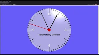 Vpython Real Time Animated Clock