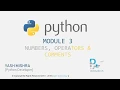 NUMBERS OPERATORS COMMENTS MODULE 3