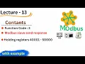 modbus function codes modbus function code 3 modbus read holding registers modbus full course