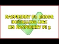 Raspberry Pi Error installing lirc on raspberry pi 3