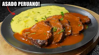 El Famoso ASADO con Puré Peruano, jugoso sabroso y fácil | Abelca