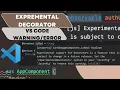 Remove experimentalDecorators in with red tsconfig jsconfig