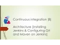 Continuous Integration 8 - Architecture Installing Jenkins Configuring Git and Maven on Jenkins