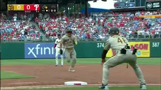 Johan Rojas amazing double play in Debut