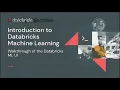 Tutorial - Databricks Machine Learning Workspace Databricks Academy