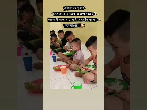 বাবার পরে মাথার উপর সবচেয়ে বড় ছায়া হচ্ছে "বড় ভাই