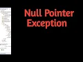 Null Pointer Exception in Java