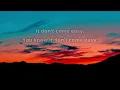 It Don't Come Easy Lyrics Ringo Starr