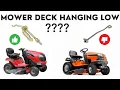My Husqvarna Lawn Tractor Cuts to Low on The Highest Setting How to repair