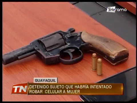 Detenido sujeto que habría intentado robar celular a mujer