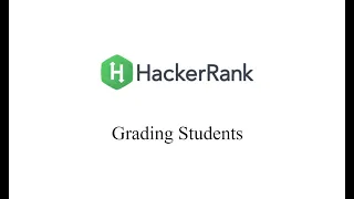 HackerRank - Grading Students