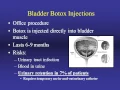 Overactive Bladder Evaluation and Treatment