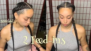How could they be so perfect 2 feed-in braids