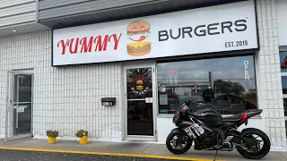 Motorcycle Ride / Taste Testing BURGER JOINTS for a YouTube video