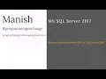 Restore AdventureWorks Database on SQL Server 2017