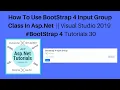 How to use bootstrap 4 input group class in asp net vs2019 4 tutorials 30