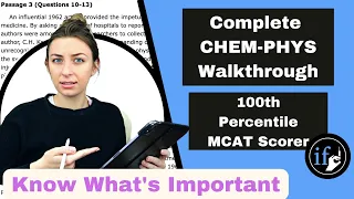 MCAT Chemistry Physics Walkthrough - AAMC Sample Test CP Passage 8