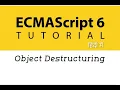 - Object Destructuring in ES6 ES6 Tutorial in Hindi