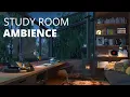 Download Lagu Rooftop Study Room with Rain Sounds - Ambience for Studying, Relaxing
