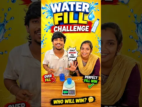 Water 💦 Fill 🥃Challenge 😂🤣🤣😂#shorts #challenge #tamilchallengegame