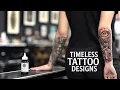 Realistic Angel Clock Tattoo Timeless Black Grey Masterpiece