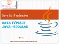Boolean Data type in Java