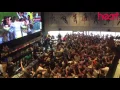 Fans at Ashton Gate Stadium Bristol celebrate England winner against Wales at Euro 2016