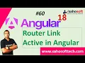 Router Link Active in Angular 18 Routing in Angular Angular 18 Tutorials in Hindi