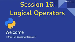 Python for Beginners Logical Operators