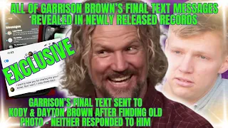 GARRISON BROWN S FINAL TEXTS to Janelle Revealed in NEWLY RELEASED RECORDS Kody IGNORED GARRISON