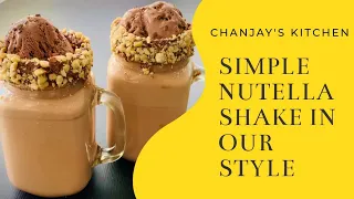 simple nutella shake in our style by chanjays kitchen
