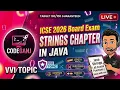 String handling in Java ICSE board