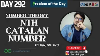 Unique Binary Search Trees - Nth catalan number LeetCode 96