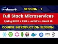 Session 1 - Complete Java Full Stack Microservices Project JavaExpress