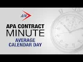 APA Contract Minute - Average Calendar Day