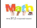 How to write decimals in expanded notation