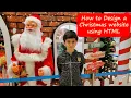 How to design a Christmas website using HTML in repl it
